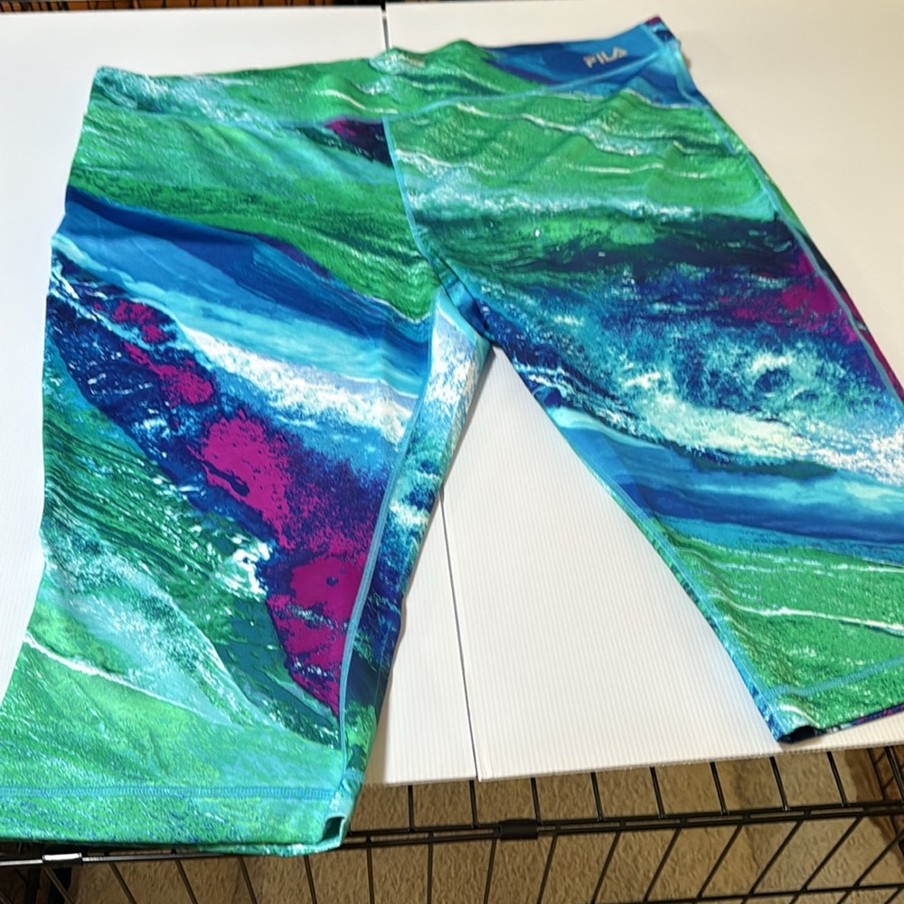 Fila Sport Green and Blue Workout pants, women’s 3X